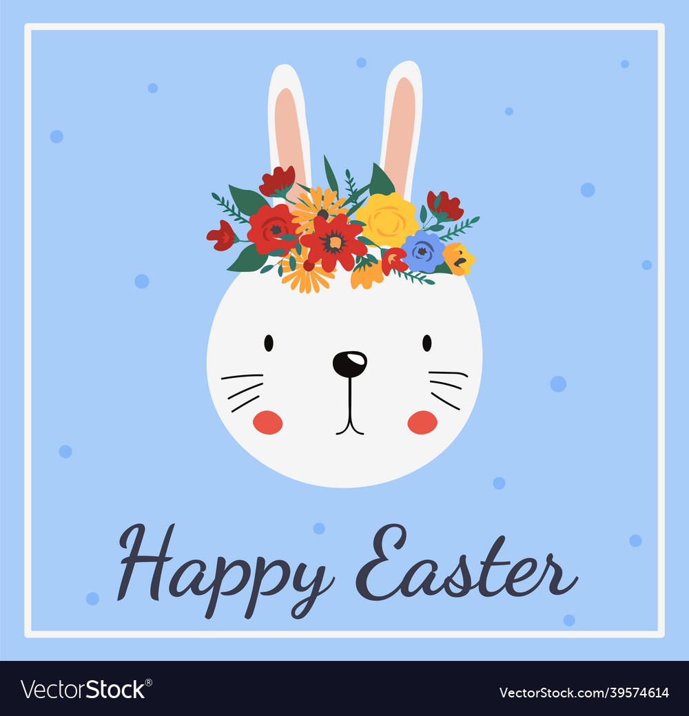 Colorful easter greeting card Royalty Free Vector Image