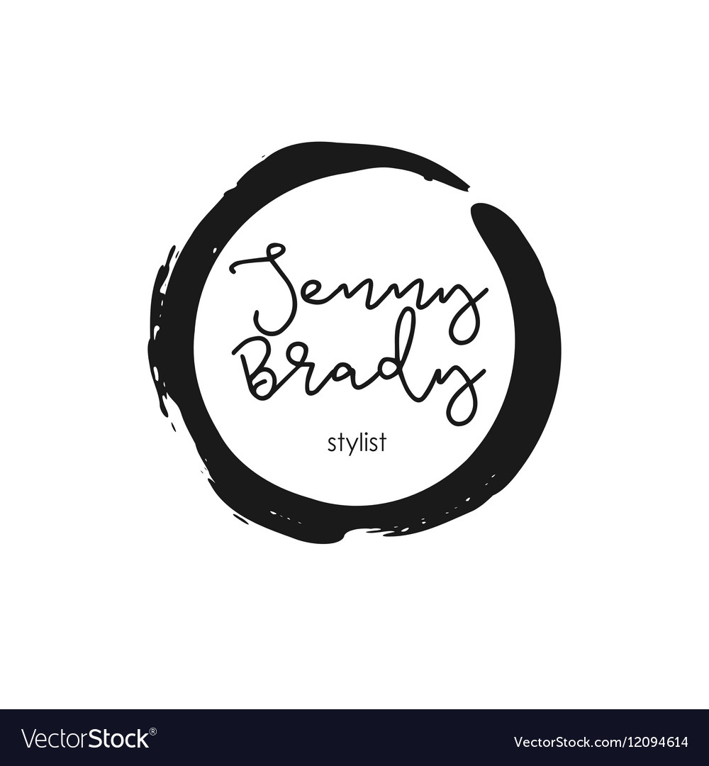 Makeup Artist Design Logo Template Royalty Free Vector Image