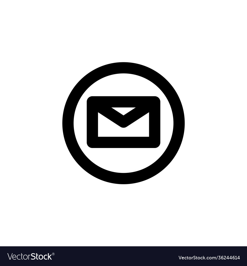 Message line icon editable stroke simple mobile vector image Message line icon editable stroke simple mobile