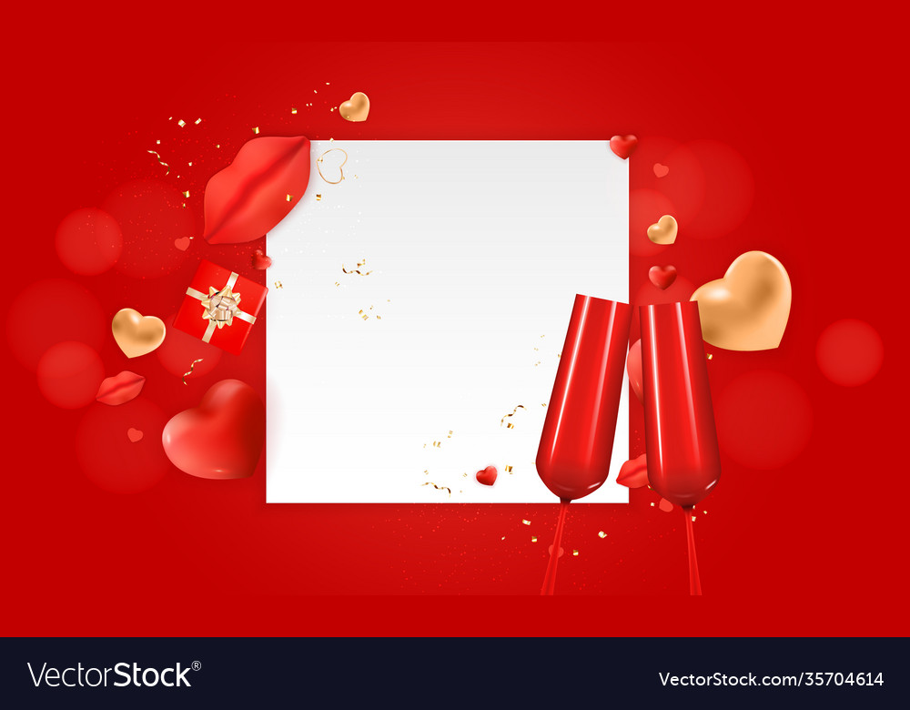 Valentine s day holiday gift card background