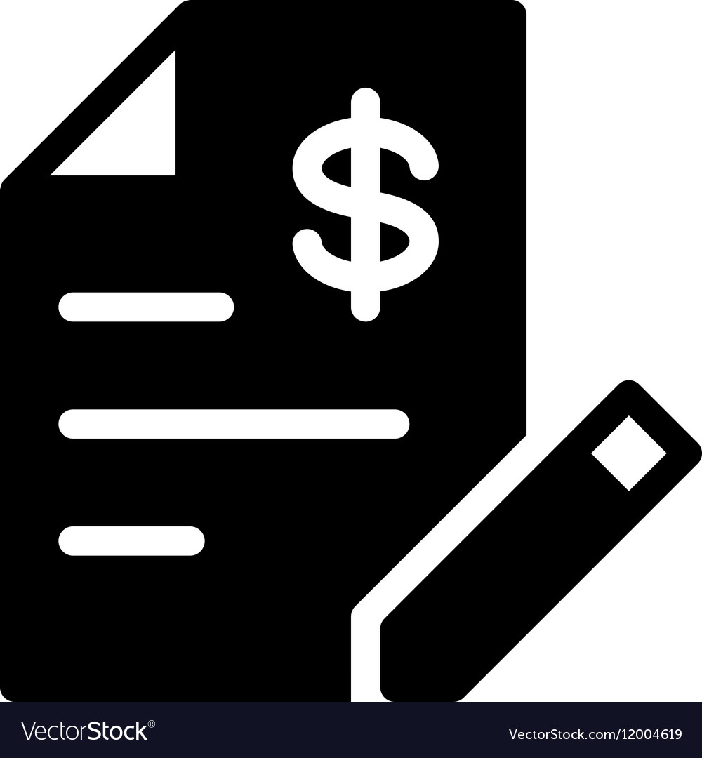 Contract icon flat Royalty Free Vector Image - VectorStock