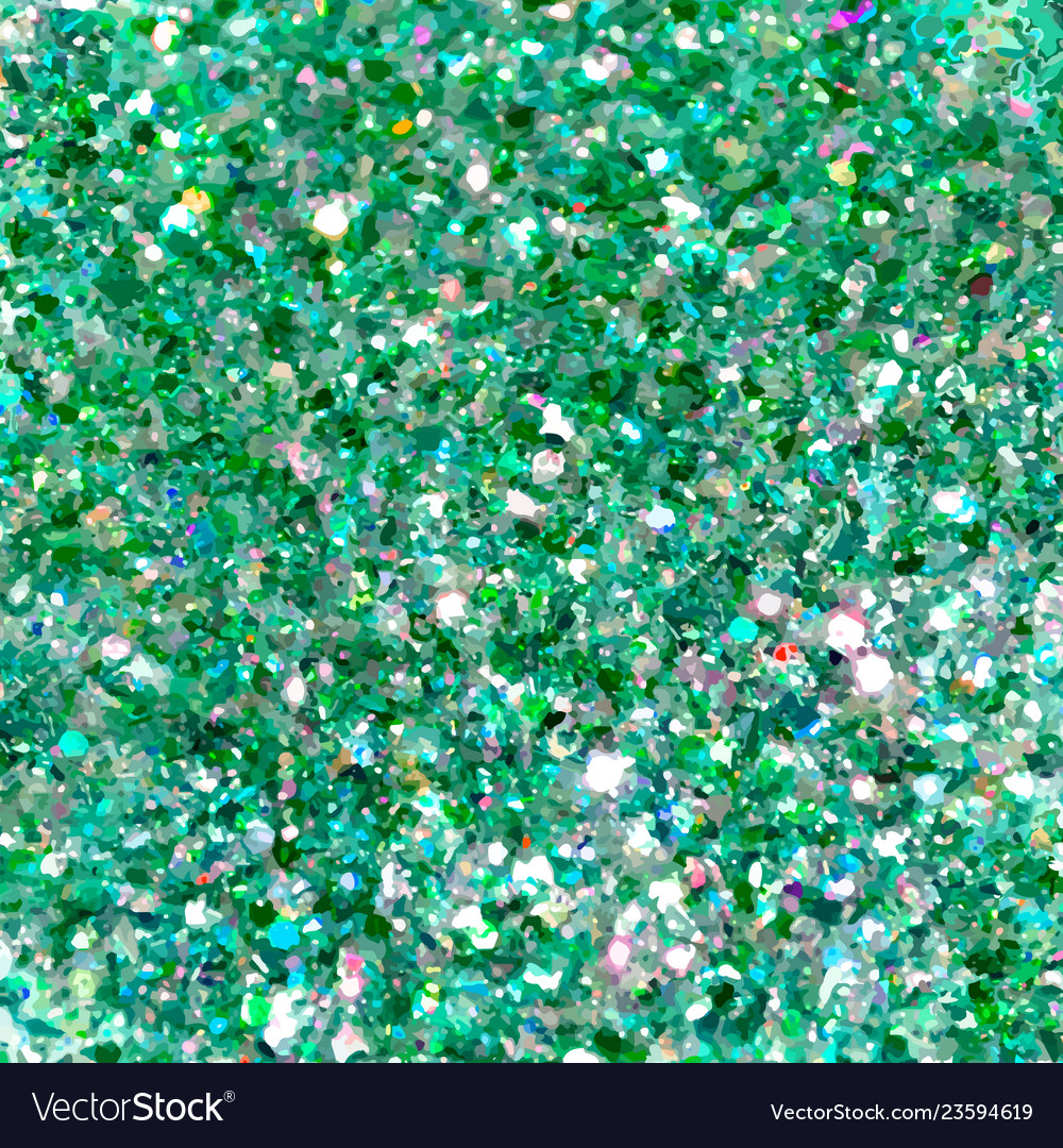 Green And Blue Sparkles Green Glitter Background Vector Image