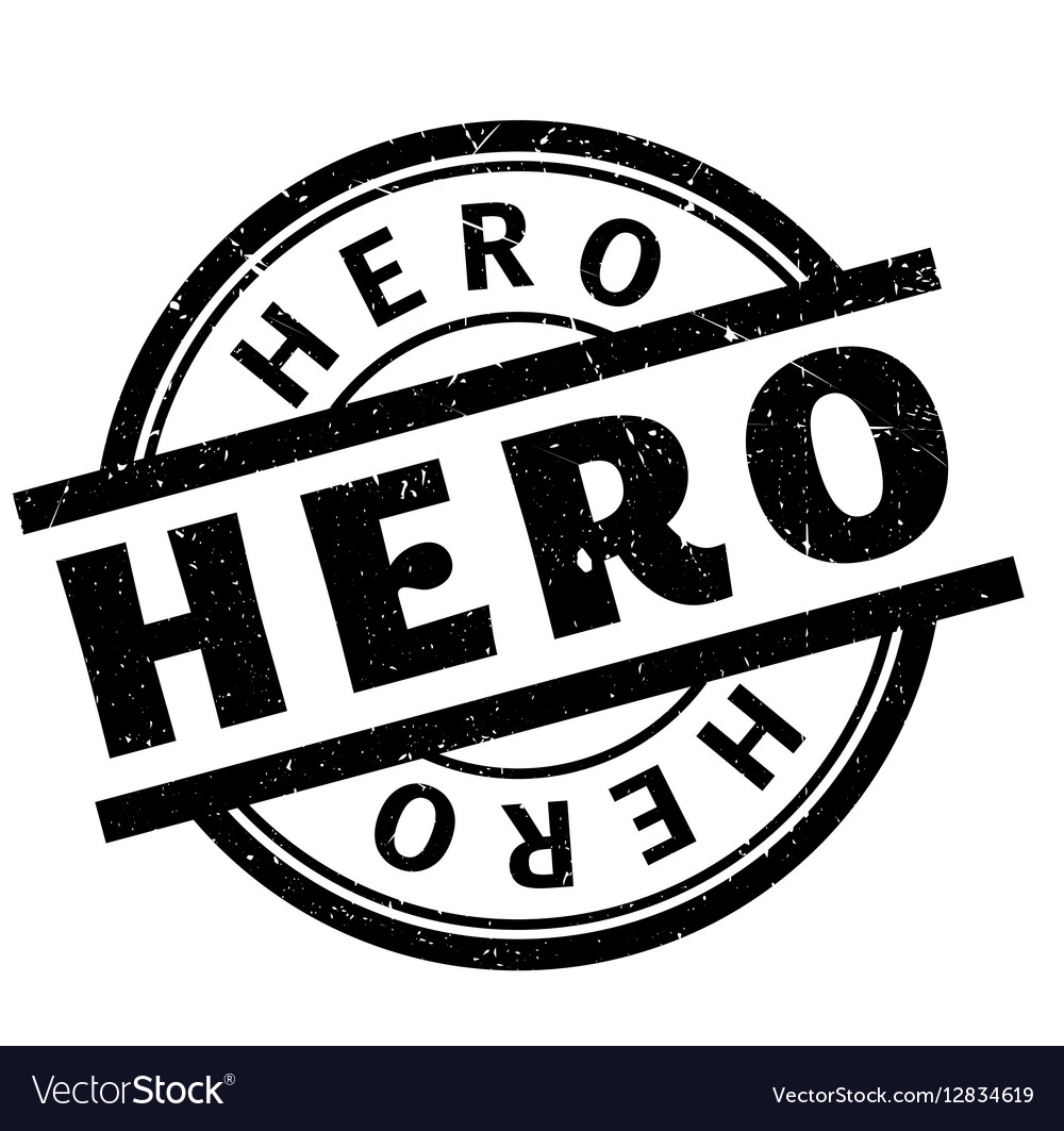 Hero rubber stamp Royalty Free Vector Image - VectorStock