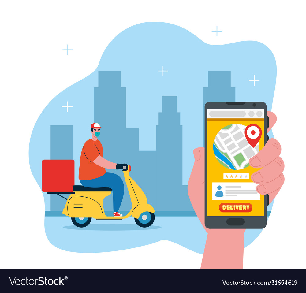 Delivery global tracking system service online Vector Image