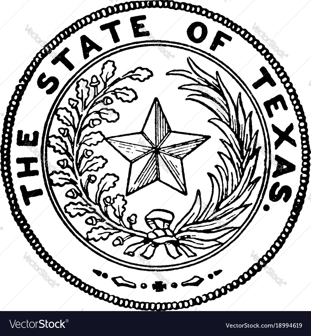 Seal texas vintage Royalty Free Vector Image - VectorStock