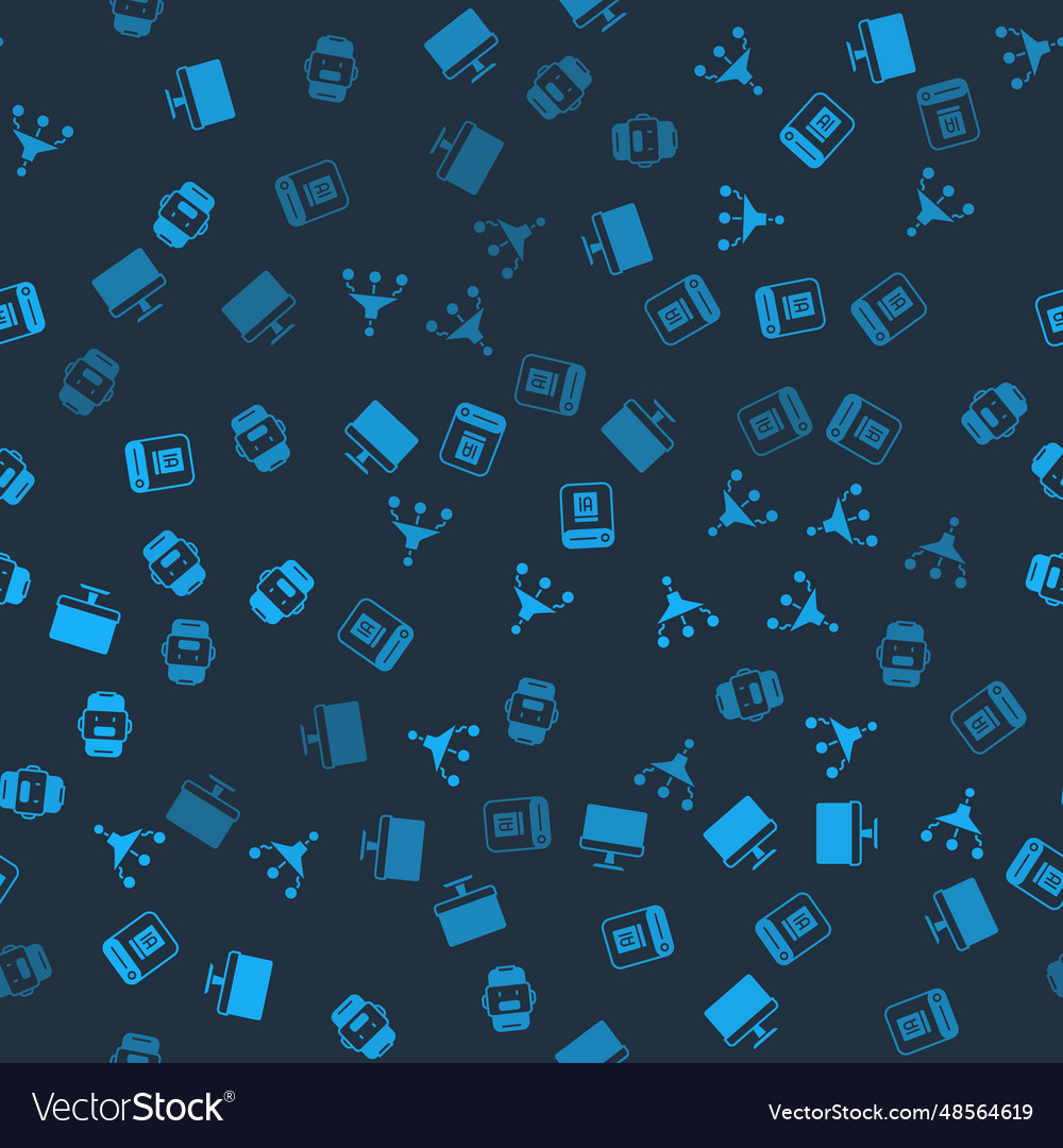 Set computer monitor funnel filter artificial vector image Set computer monitor funnel filter artificial