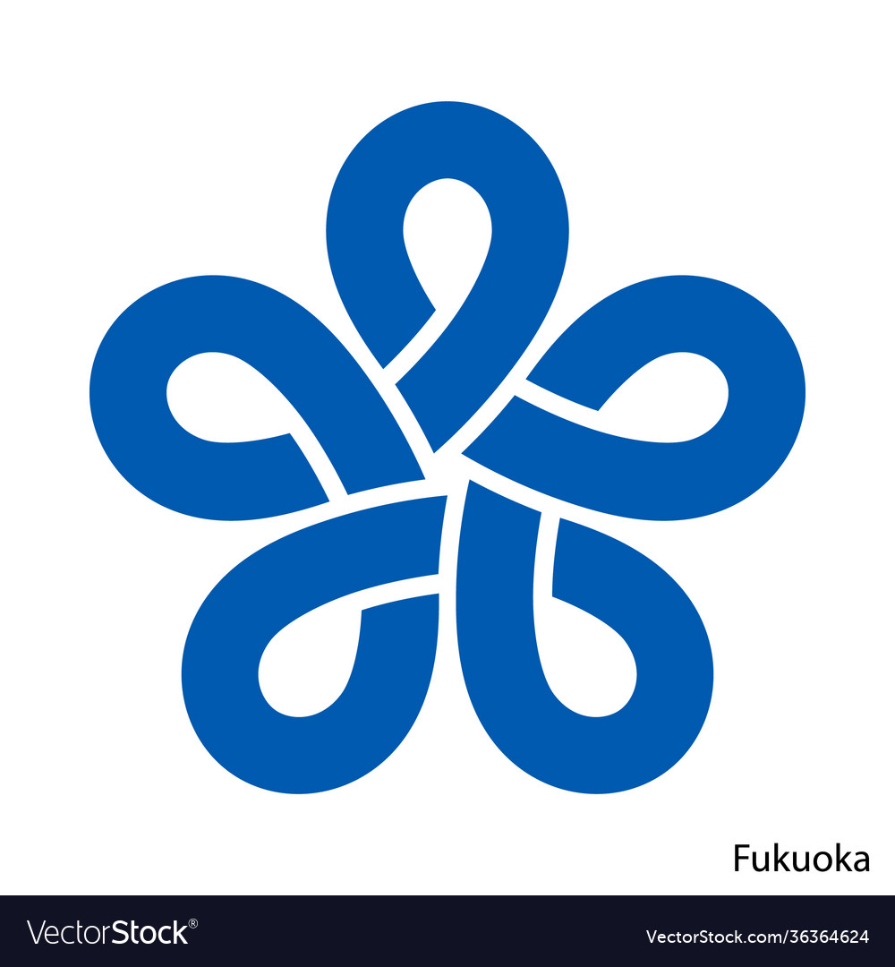 Coat arms fukuoka is a japan prefecture