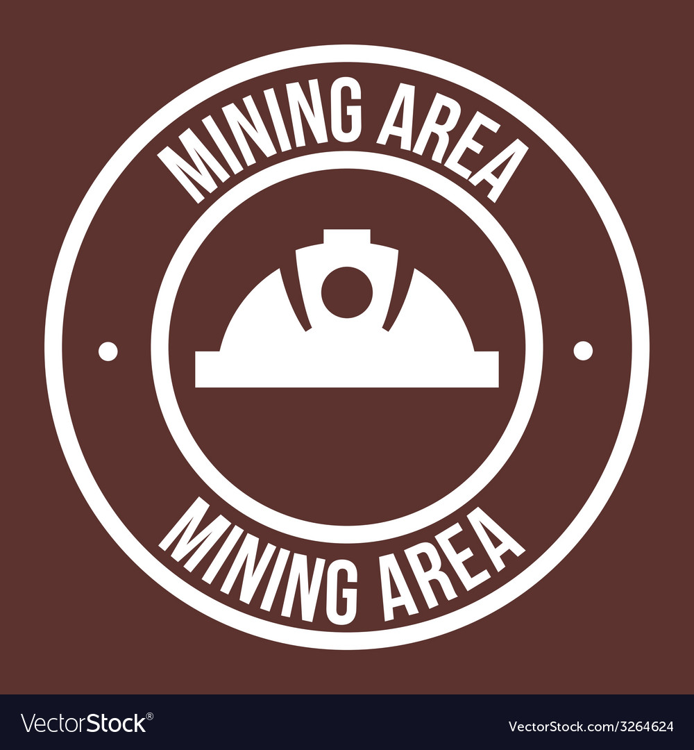 Mining design Royalty Free Vector Image - VectorStock