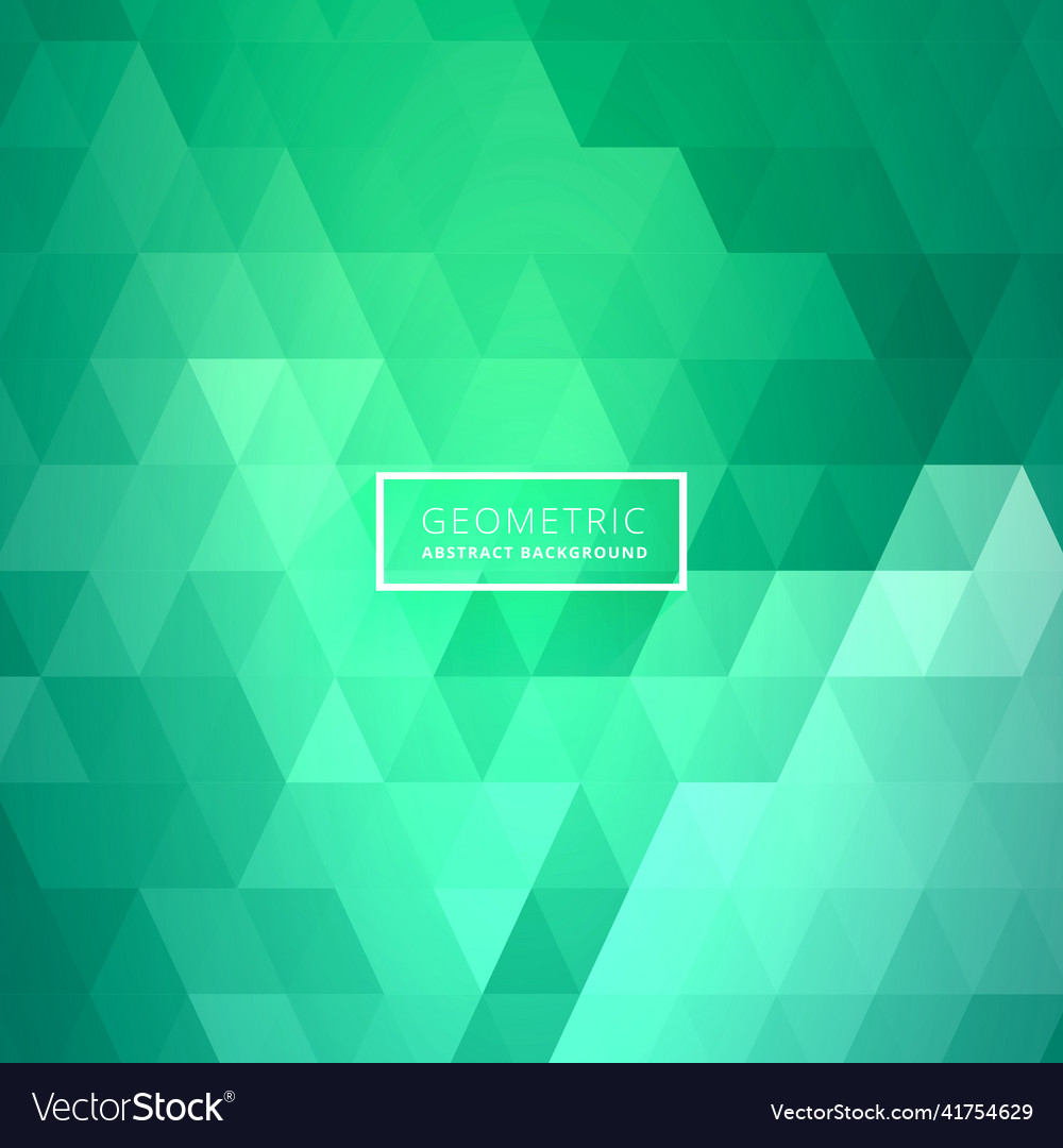 Abstract triangle pattern shape in turquoise