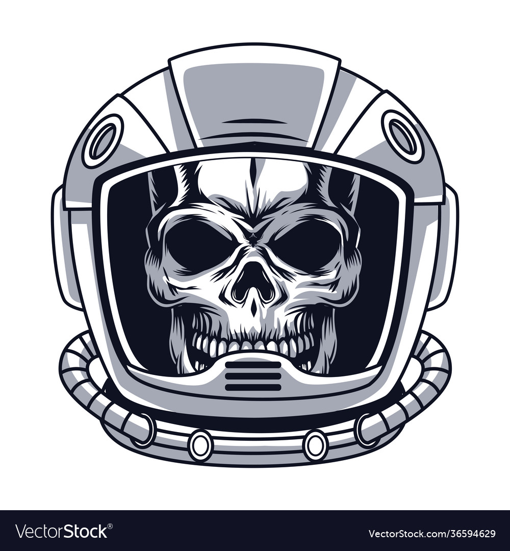 Astronaut skull head