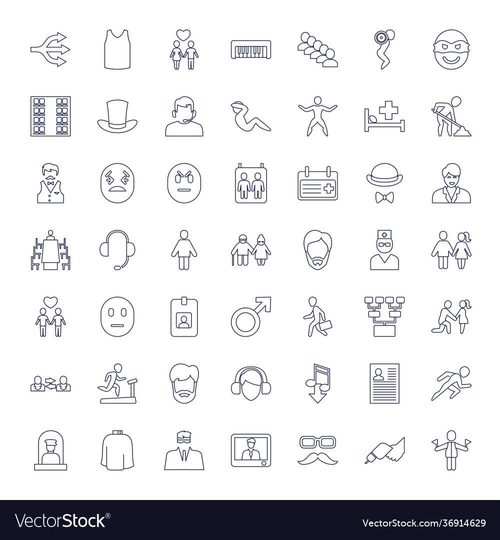 Man icons Royalty Free Vector Image - VectorStock