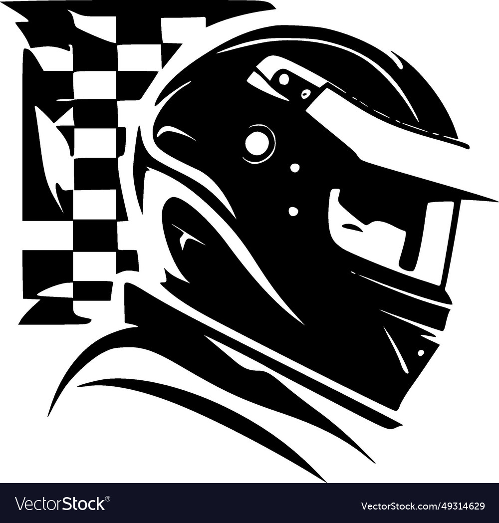 Racing - minimalistische und einfache Silhouette