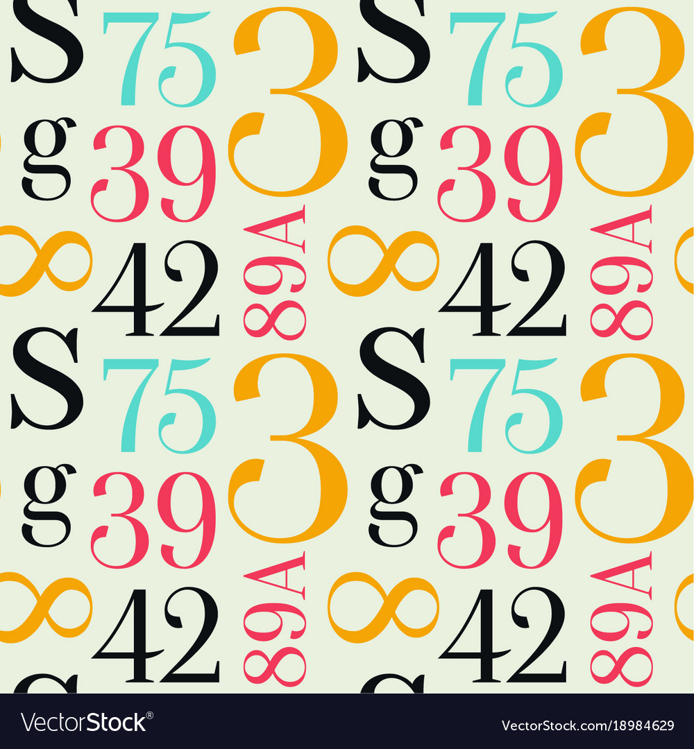 Simple typographic pattern