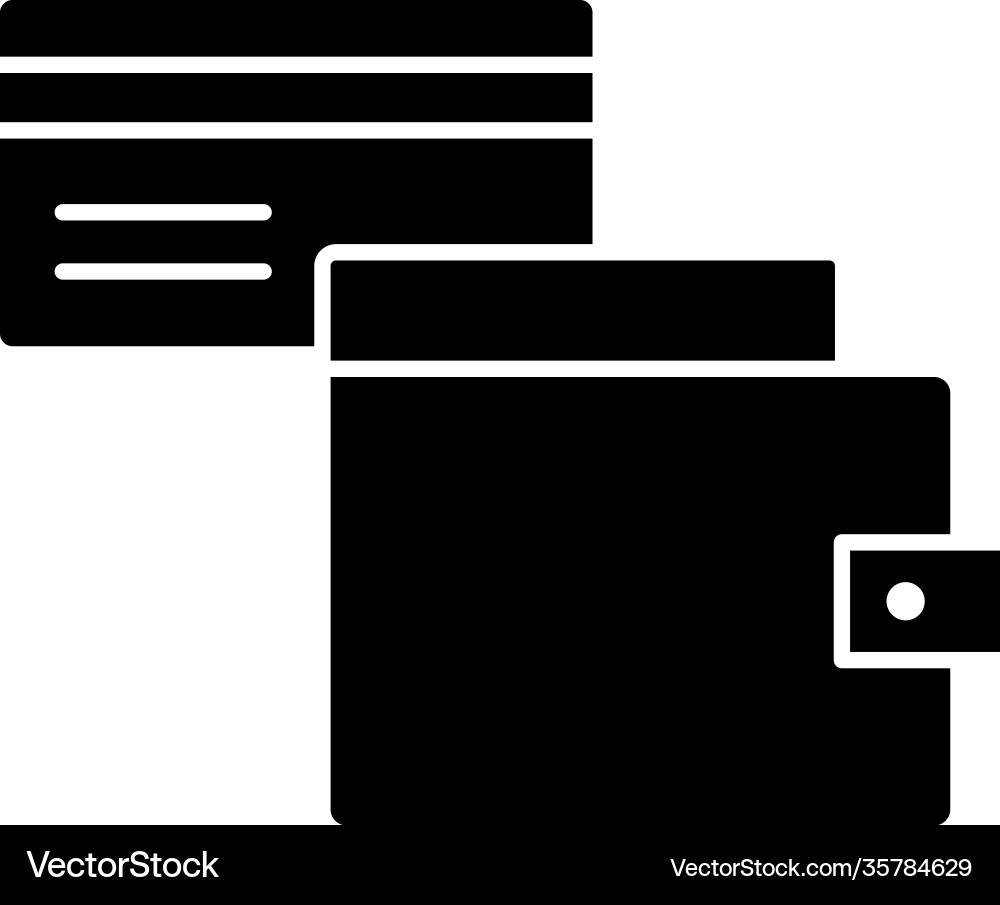 Wallet icon Royalty Free Vector Image - VectorStock