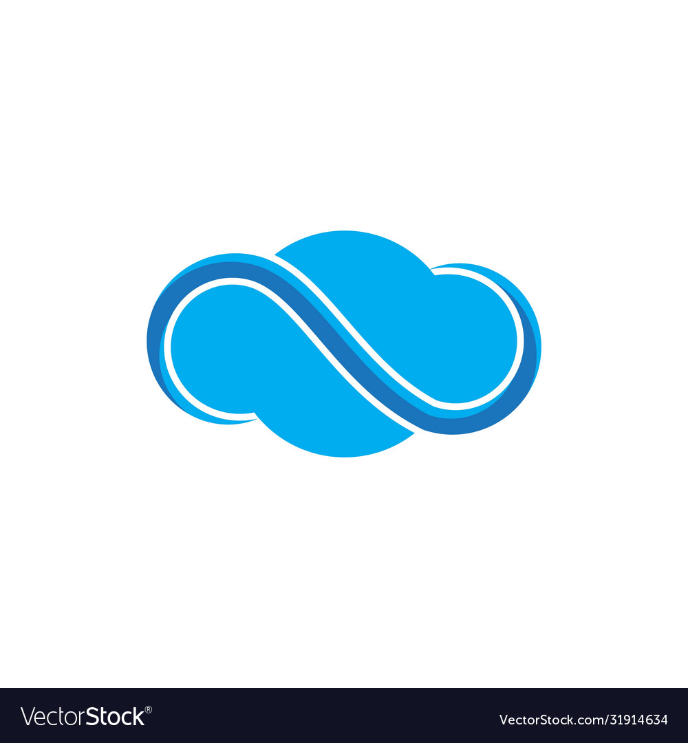 Cloud template Royalty Free Vector Image - VectorStock