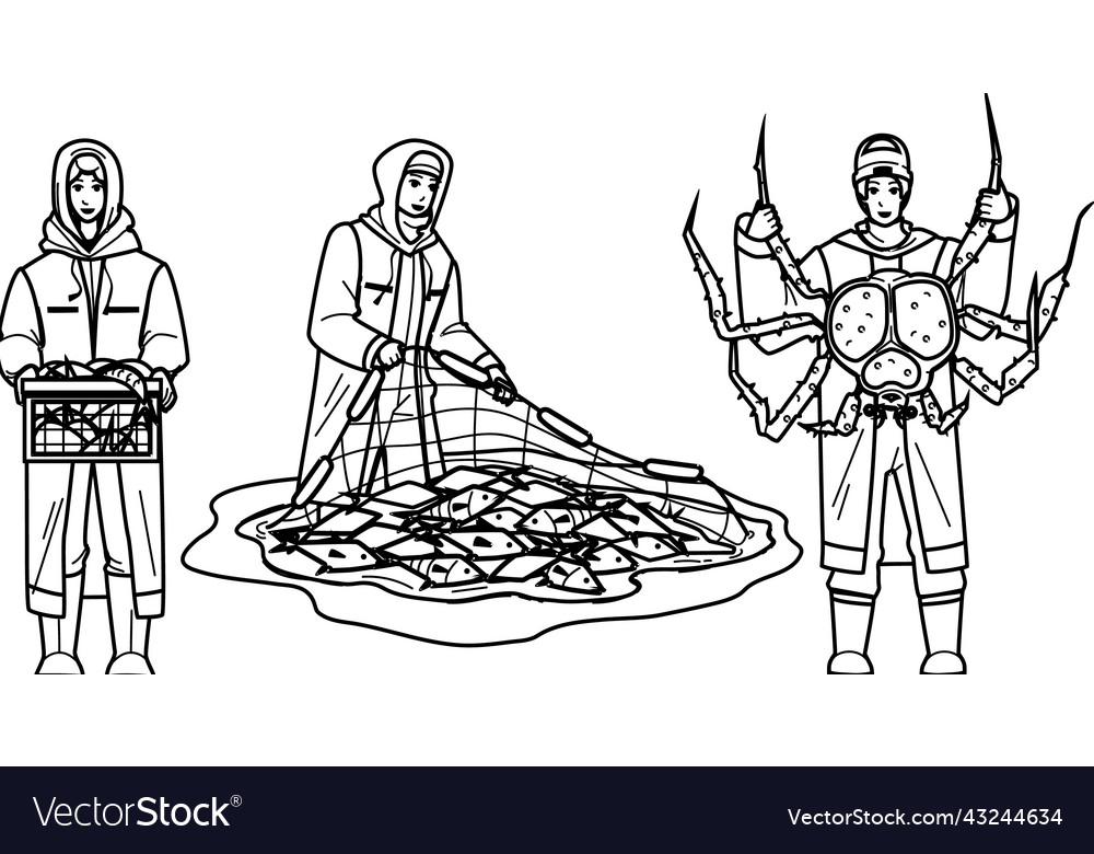 Commercial Fishing Royalty Free Vector Image Vectorstock Commercial Fishing Royalty Free Vector Image Vectorstock