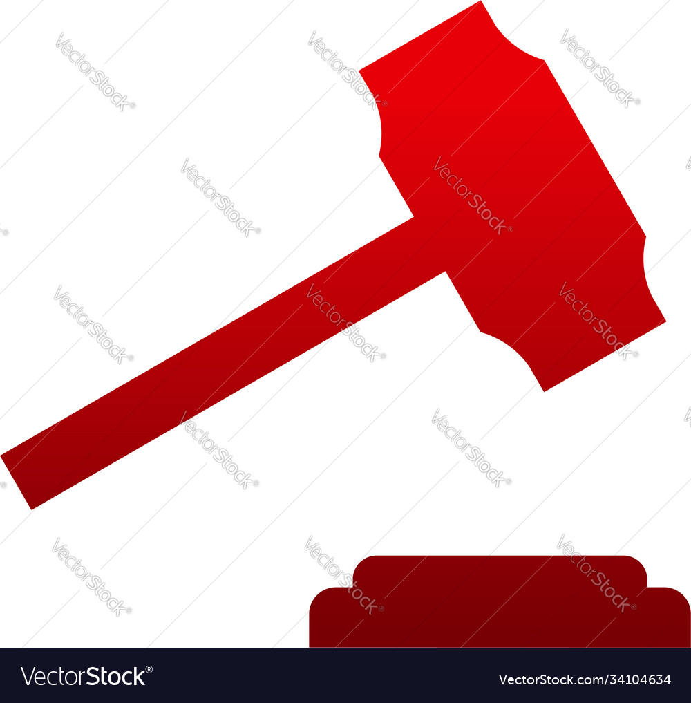 Law hammer logo designs template firm logo Vector Image