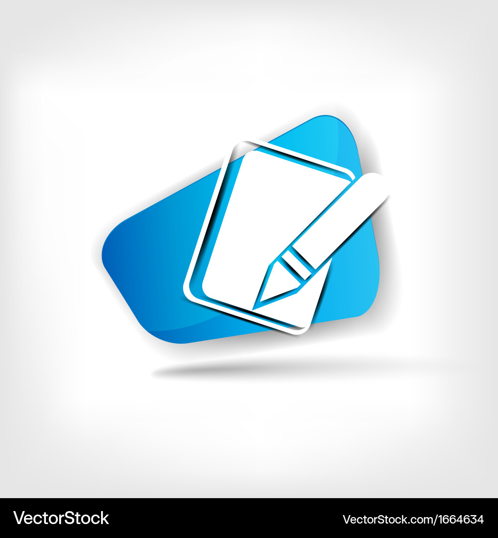 Notepad web icon Royalty Free Vector Image - VectorStock