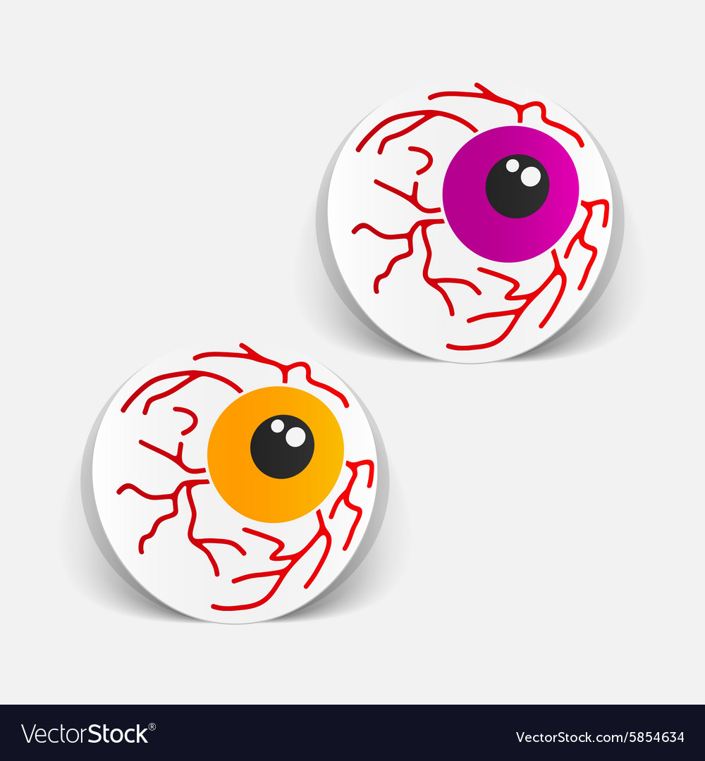 Realistic design element eye Royalty Free Vector Image