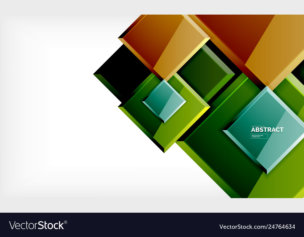 Square geometrical background Royalty Free Vector Image