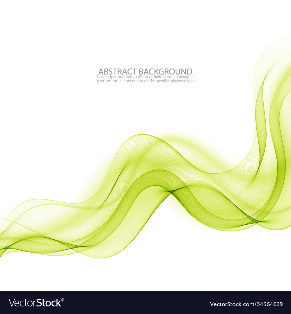 Abstract background green waved lines