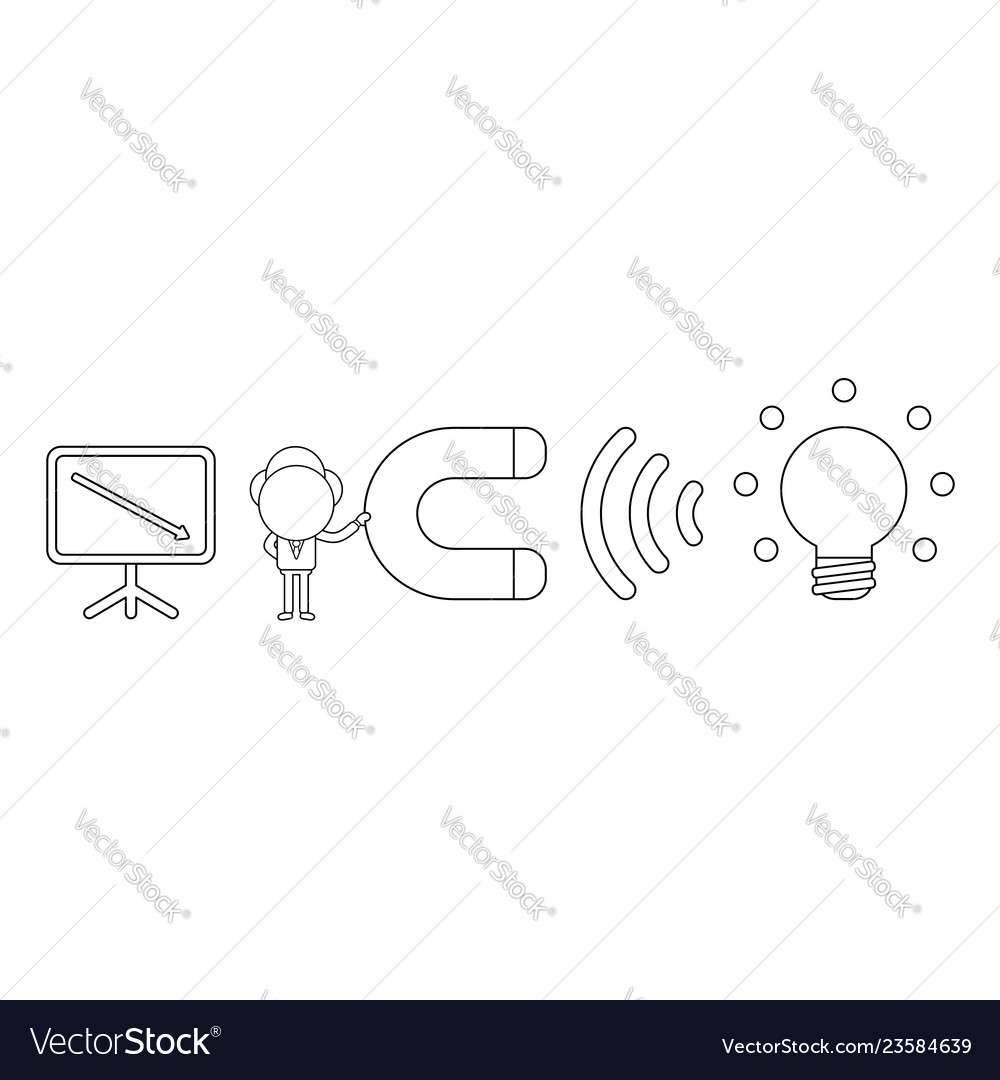 Businessman character with sales chart moving