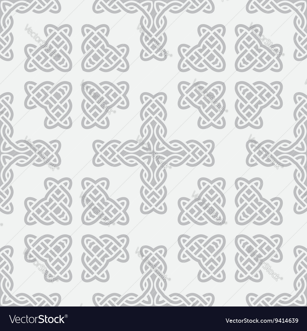 Celtic knot cross seamless Royalty Free Vector Image