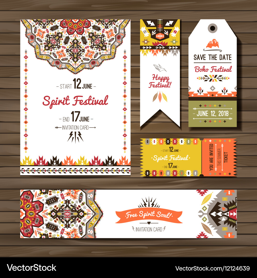 Collection banners flyers or invitations Vector Image