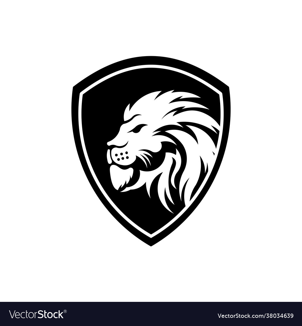 Head lion symbol for logo