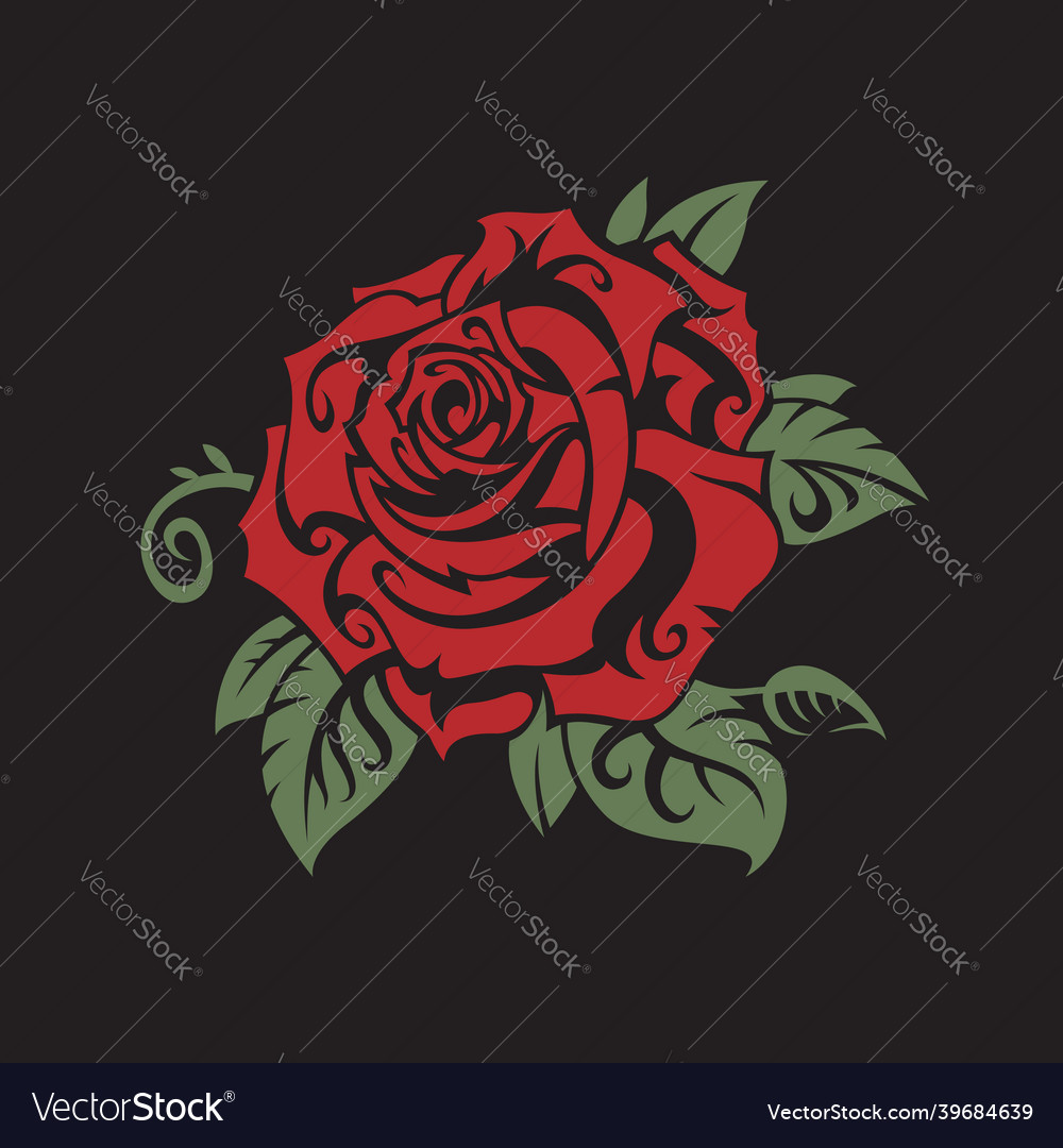 Rose bud image Royalty Free Vector Image - VectorStock