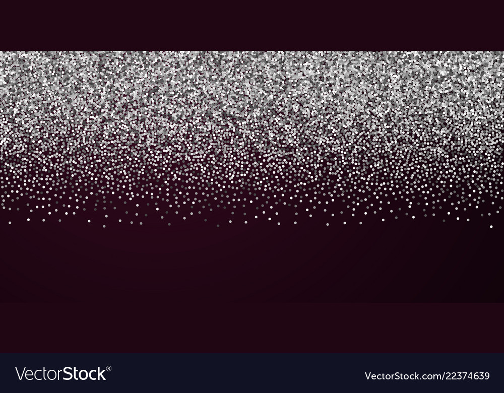 Round silver glitter luxury sparkling confetti sc vector image Round silver glitter luxury sparkling confetti sc