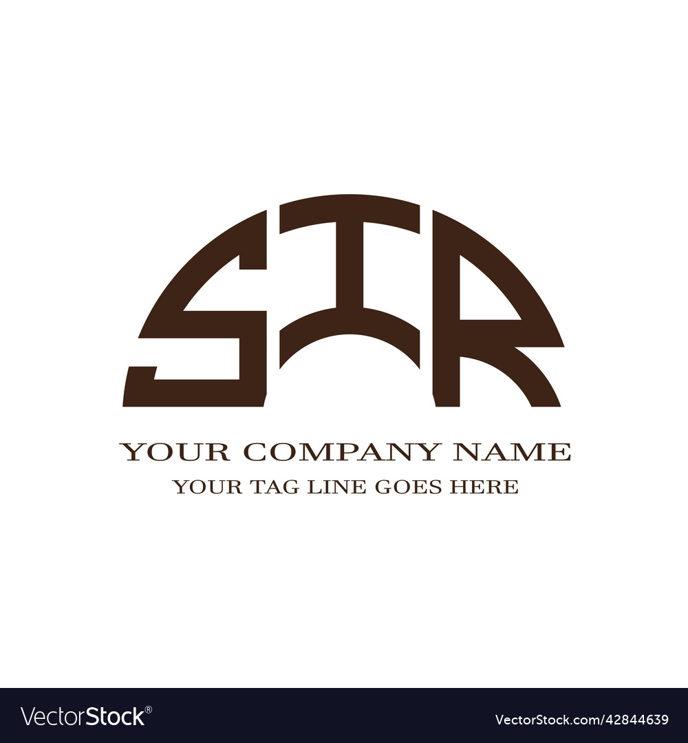 Sir Letter Logo kreatives Design mit Grafik