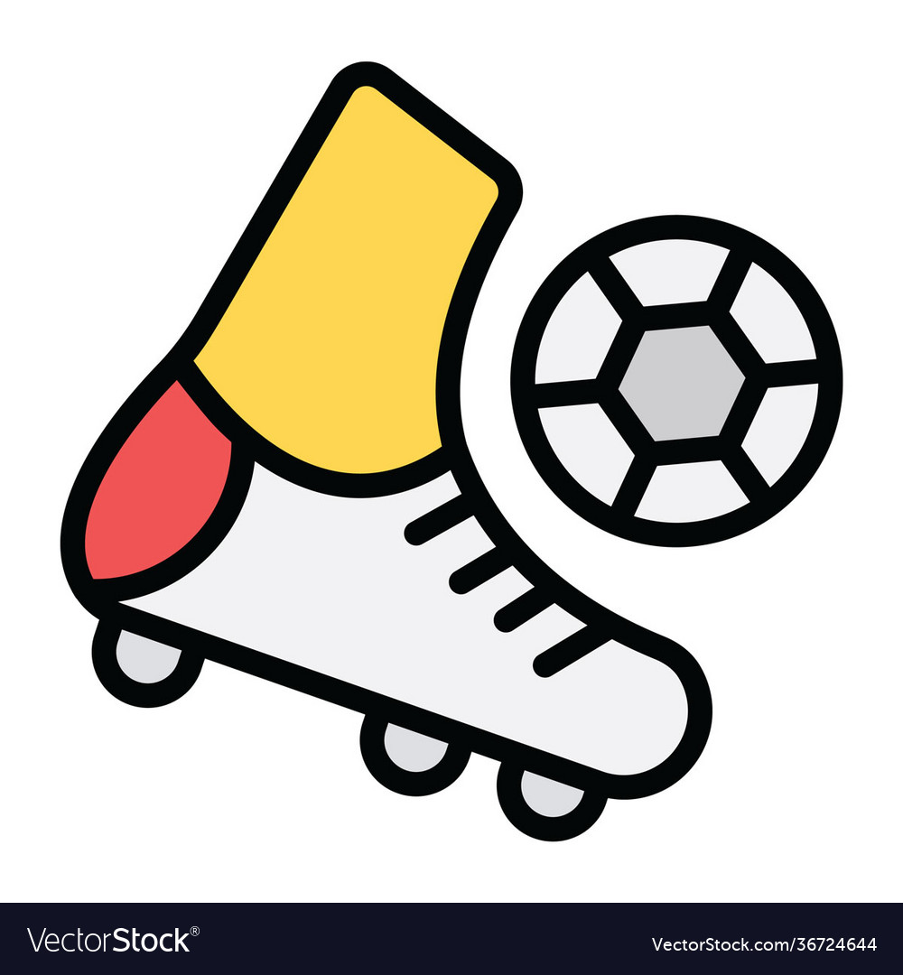 Football kick Royalty Free Vector Image - VectorStock