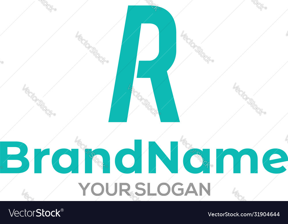 Simple ar logo design Royalty Free Vector Image