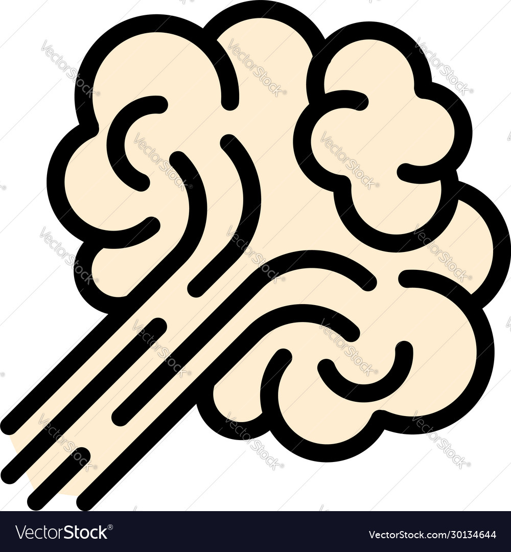 Vape smoke cloud icon outline style Royalty Free Vector