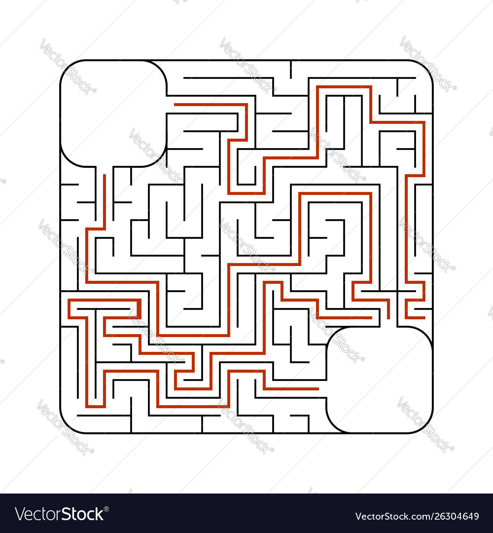 Abstract labyrinth game for kids puzzle