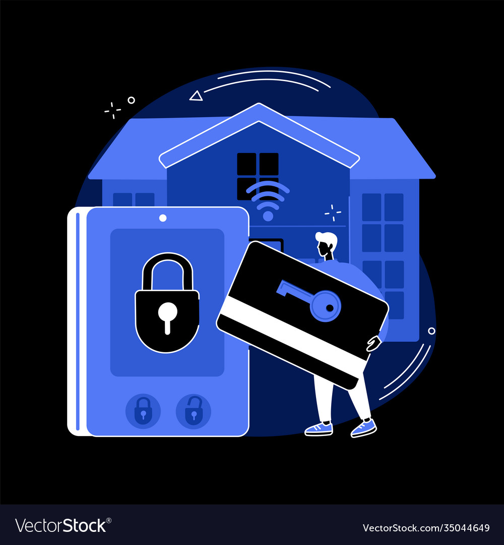 Access control system abstract concept Royalty Free Vector