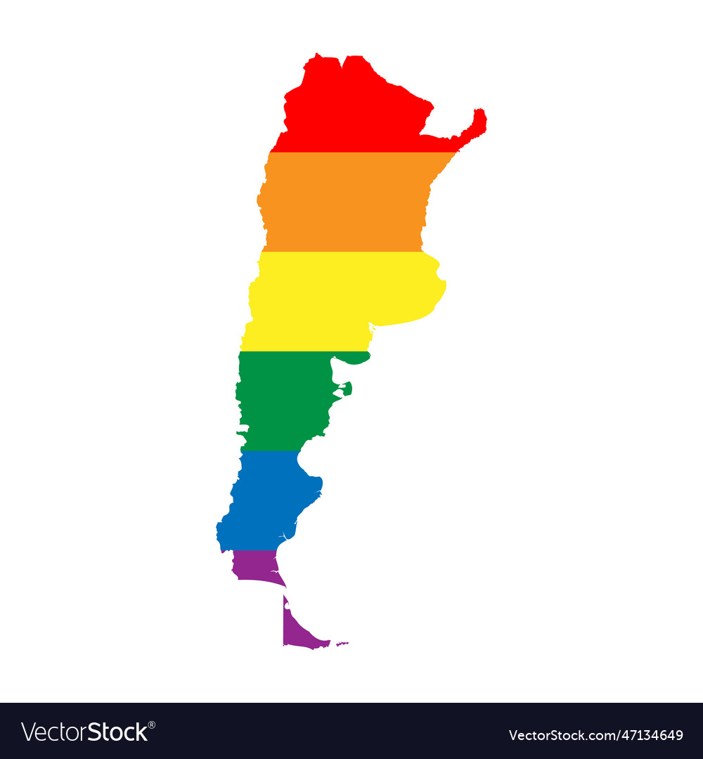 Argentina rainbow map