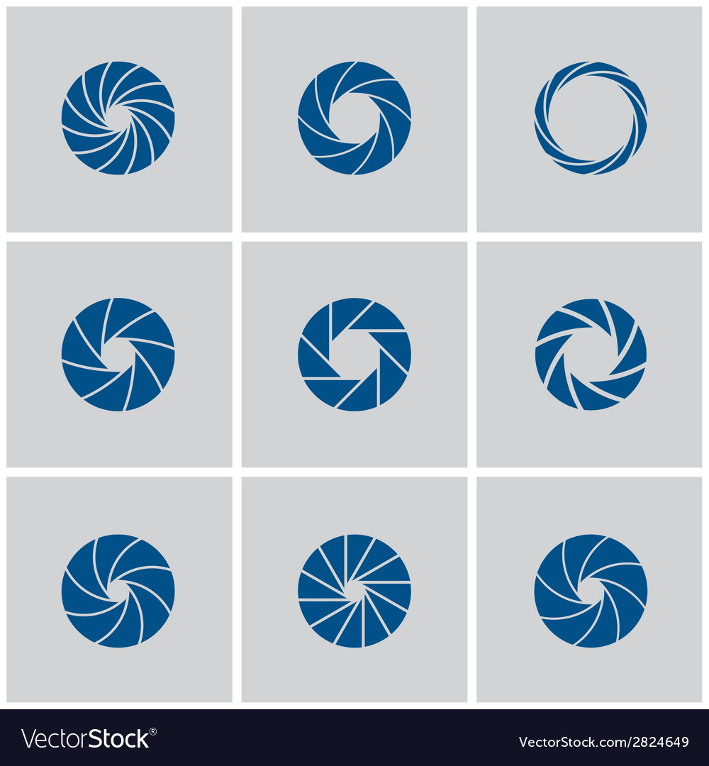 Camera shutter Royalty Free Vector Image - VectorStock