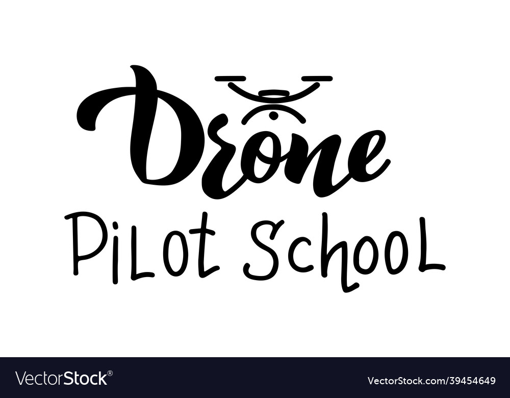 Drone-Pilotschule - Handzeichnungsschreiben