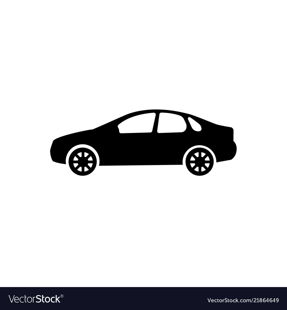 Sedan car model icon Royalty Free Vector Image