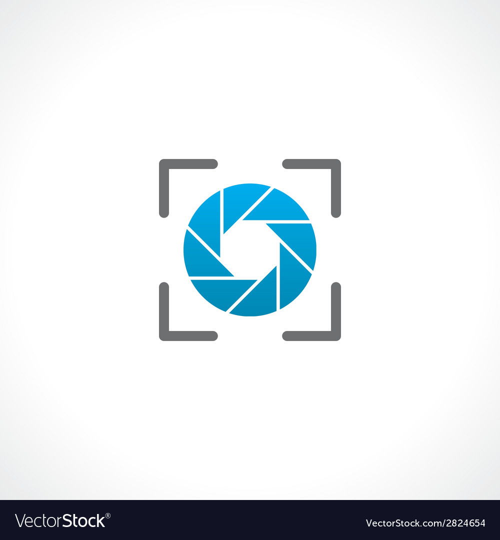 Camera shutter Royalty Free Vector Image - VectorStock