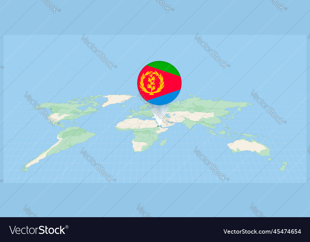 Location of eritrea on the world map marked