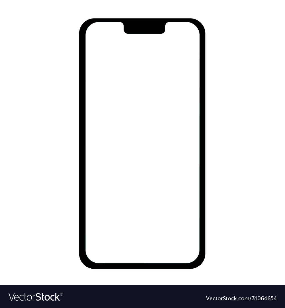 Phone frame with transparent background icon Vector Image