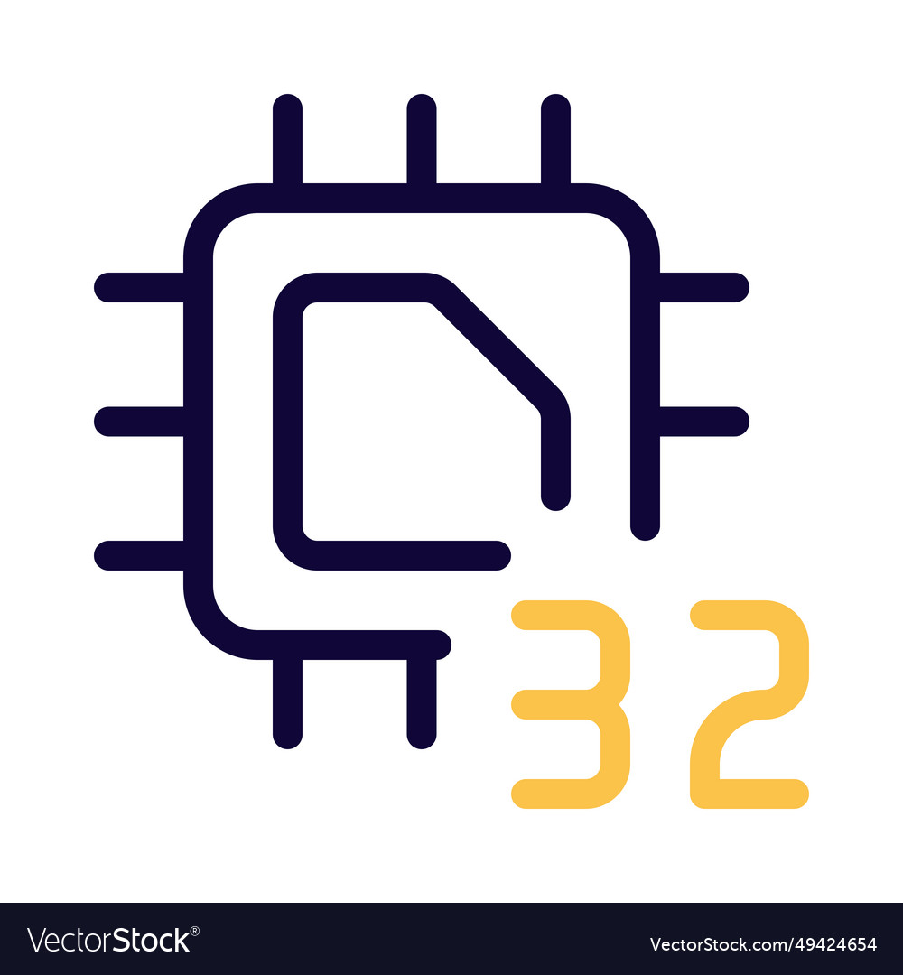 Processing unit with a 32-bit data capacity