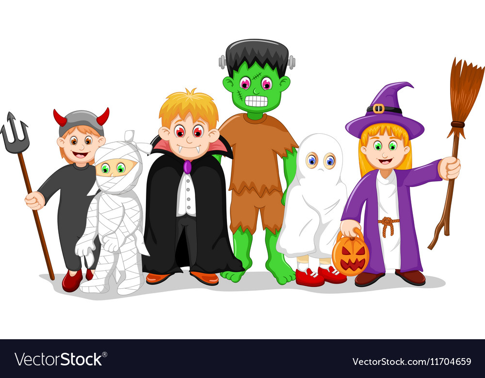 Cartoon Halloween Character Royalty Free Vector Image