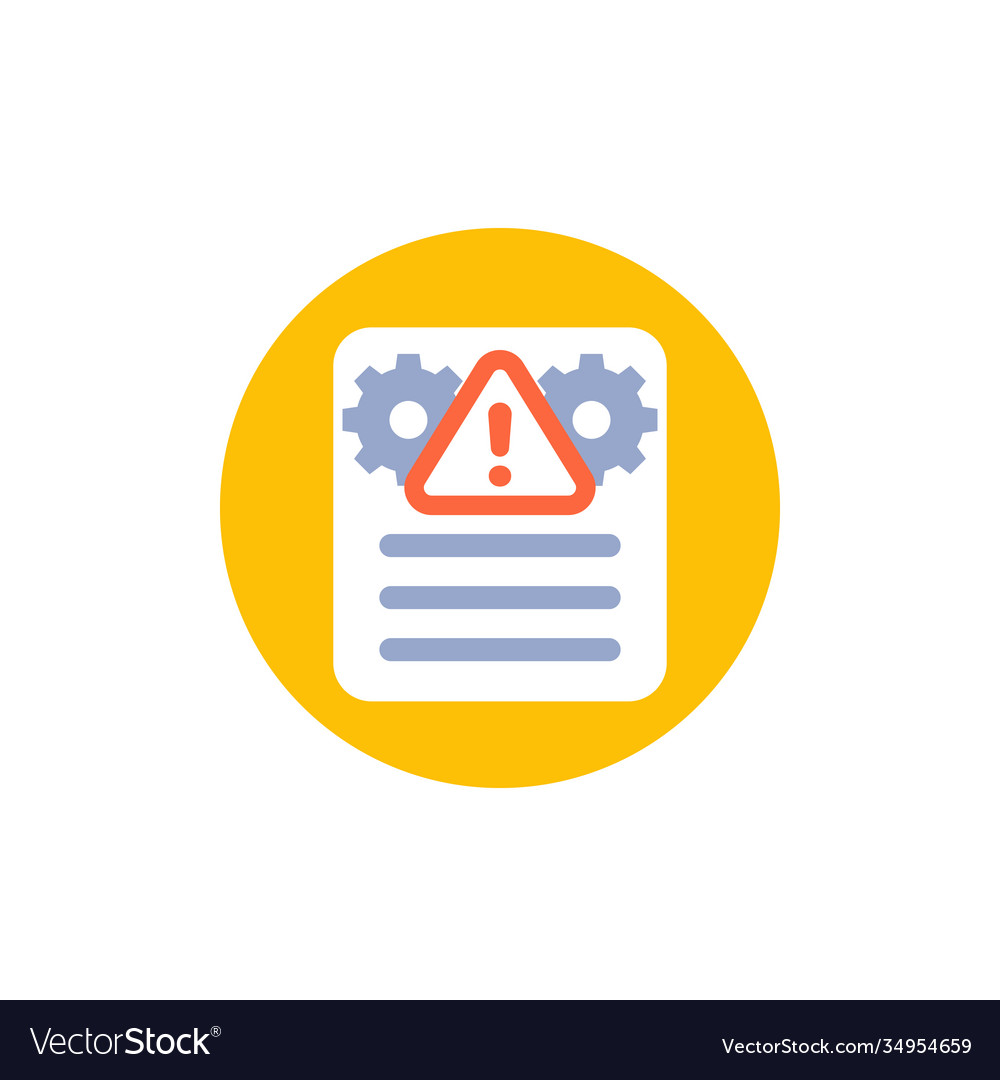 Error report failed test icon