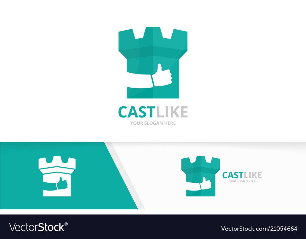 Castle and like logo combination tower