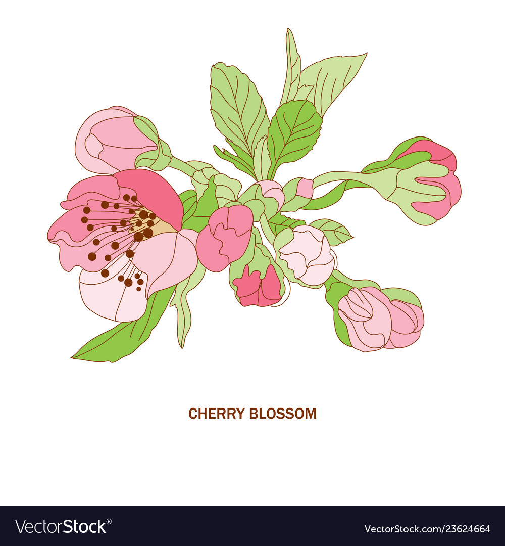 Decorative cherry blossom