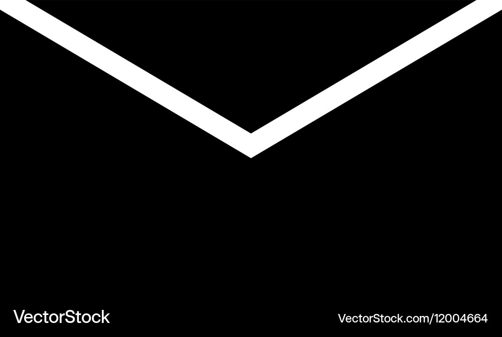 Envelope icon flat Royalty Free Vector Image - VectorStock